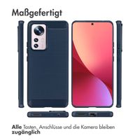 imoshion Brushed Back Cover Xiaomi 12 Pro - Dunkelblau