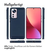 imoshion Brushed Back Cover für das Xiaomi 12 Pro - Dunkelblau