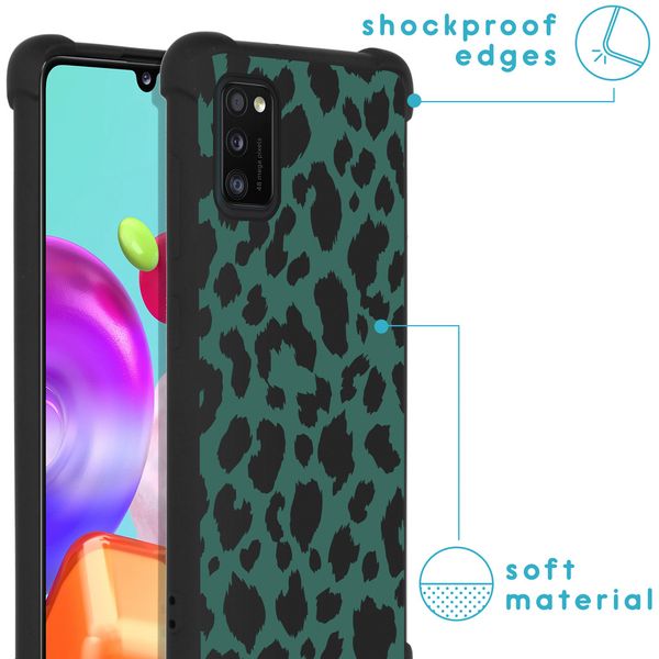 imoshion Design Hülle mit Band für das Samsung Galaxy A41 - Panther Illustration