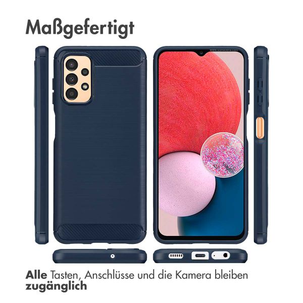 imoshion Brushed Back Cover für das Samsung Galaxy A13 (4G) - Dunkelblau