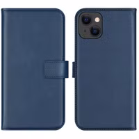 Selencia Echtleder Klapphülle iPhone 13 - Blau