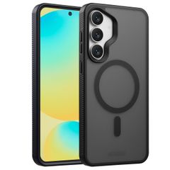 Accezz Rugged Frosted Back Cover mit MagSafe Samsung Galaxy S25 FE - Schwarz