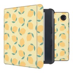 imoshion Design Slim Hard Case Sleepcover mit Stand Kobo Libra Colour - Citrus Dream