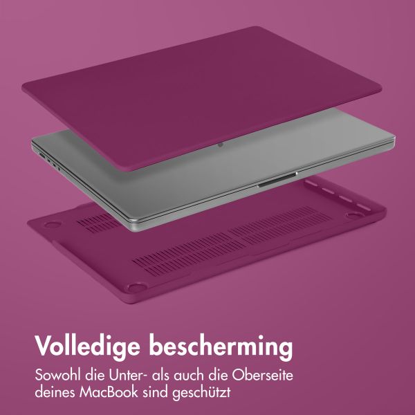 imoshion Hard Cover für das MacBook Pro 14 Zoll (2021 / 2023 M3 chip / 2024 M4 chip) - A2442 / A2779 / A2918 / A3112 / A3185 / A3401 - Bordeaux