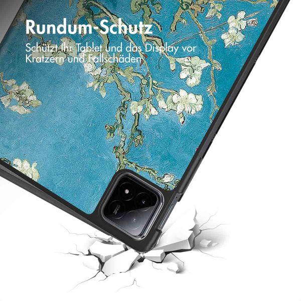 imoshion Design Trifold Klaphülle Xiaomi Pad 6S Pro 12.4 - Green Plant
