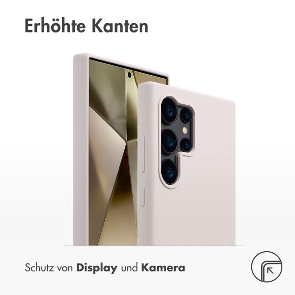 Accezz Liquid Silikoncase mit MagSafe Samsung Galaxy S24 Ultra - Stone