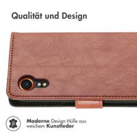 imoshion Luxuriöse Klapphülle für das Samsung Galaxy Xcover 7 - Braun