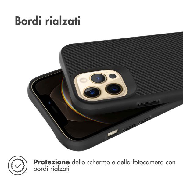 imoshion Rugged Hybrid Carbon Case Apple iPhone 12 Pro Max - Schwarz