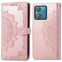imoshion Mandala Klapphülle Motorola Moto G84 - Rosé gold