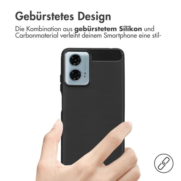 imoshion Brushed Back Cover für das Motorola Moto G04 / G24 - Schwarz