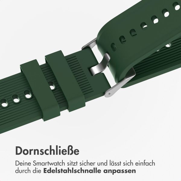 imoshion Silikonband für das OnePlus Watch 3 / 2 / 2R / Oppo Watch X2 / X - Dunkelgrün