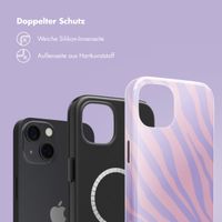 Selencia Vivid Rückabdeckung mit MagSafe Apple iPhone 13 - Zebra Light Pink Lilac