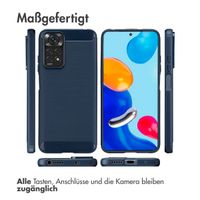 imoshion Brushed Back Cover Xiaomi Redmi Note 11 (4G) / Note 11S (4G) - Dunkelblau