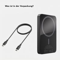 Selencia Vivid Powerbank 5.000 mAh - MagSafe und Qi - Black / Midnight Blossom