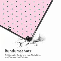 imoshion Design Trifold Klaphülle Apple iPad 9 (2021) 10.2 Zoll / iPad 8 (2020) 10.2 Zoll / iPad 7 (2019) 10.2 Zoll - Happy Dots