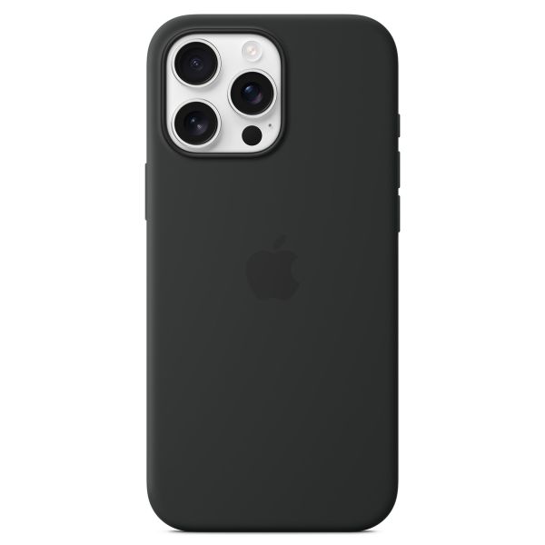 Apple Silikon-Case MagSafe für das Apple iPhone 16 Pro Max - Black