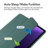 imoshion Trifold Hardcase Klapphülle Samsung Galaxy Tab S9 11.0 Zoll / Tab S10 FE / S9 FE 10.9 Zoll - Grün