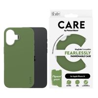 CARE by PanzerGlass Fashion Back Cover MagSafe für das iPhone 16 - Grün