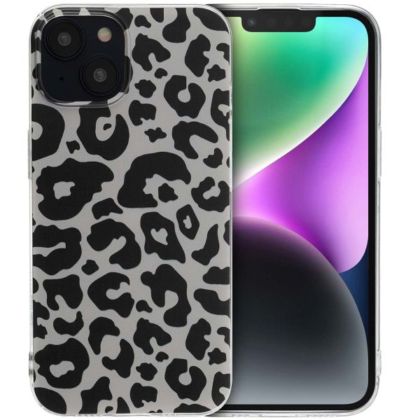 imoshion Design Hülle Apple iPhone 14 - Leopard Transparent
