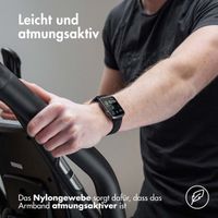 imoshion Elastisches Nylonarmband -   Universelle 22 mm Anschluss - Schwarz