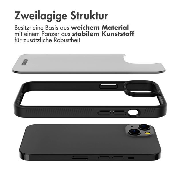 Accezz Rugged Frosted Back Cover für das iPhone 13