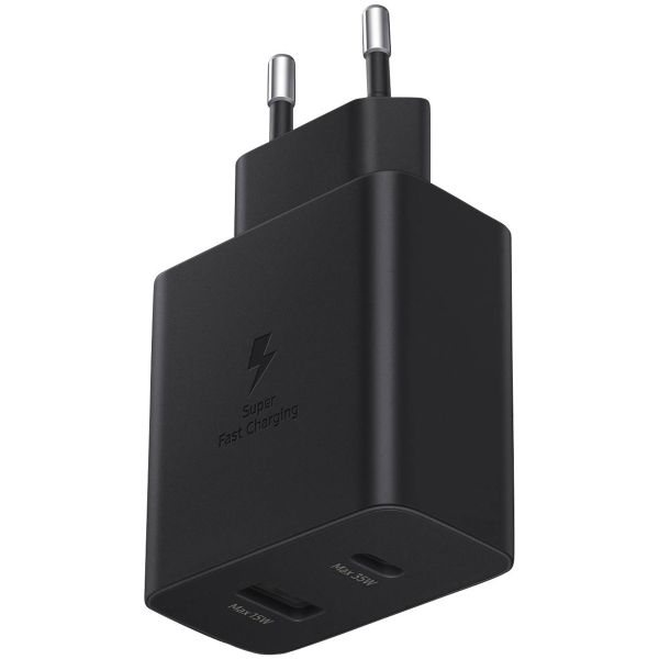 Samsung Original Power Adapter - Ladegerät - USB-C- und USB-Anschluss - Fast Charger - 35 Watt - Schwarz