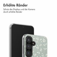 imoshion Design Hülle Samsung Galaxy S24 FE - Smoke Green Flowers