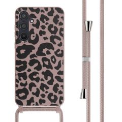imoshion SilikonHülle design mit Band Samsung Galaxy A55 - Animal Pink