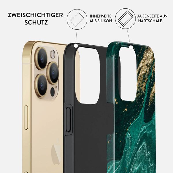 Burga Tough Back Cover für das iPhone 13 Pro - Emerald Pool