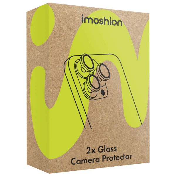 imoshion Kameraprotektor aus Glas 2er-Pack für das Apple iPhone 16 / 16 Plus - Schwarz