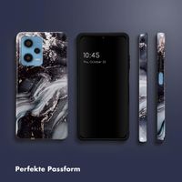 Selencia Vivid Tough Back Cover für das Xiaomi Redmi Note 12 Pro - Chic Marble Black