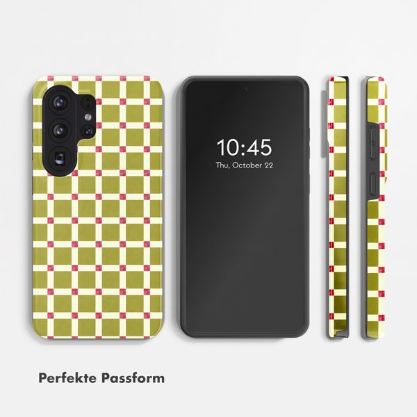 Selencia Vivid Back Cover Samsung Galaxy S26 Ultra - Check This Olive