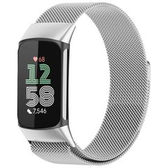 imoshion Magnetisches Milanaise Armband für das  Fitbit Charge 5 - Größe S - Silber