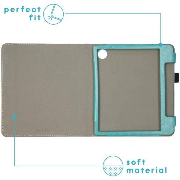 imoshion Vegan Leather Klapphülle Kobo Sage / Tolino Epos 3 - Hellblau