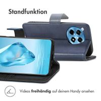 imoshion Luxuriöse Klapphülle OnePlus 12R - Dunkelblau