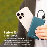 imoshion Ultra Series Aluminium | Powerbank 20.000 mAh - Schnellladen bis 33W - Petrol Green