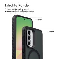 Accezz Rugged Frosted Back Cover mit MagSafe Samsung Galaxy A36 / A56 - Schwarz