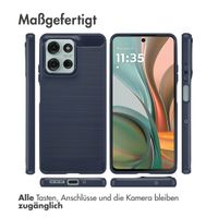 imoshion Brushed Back Cover Motorola Moto G75 5G - Dunkelblau