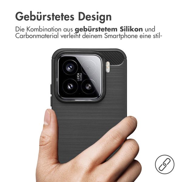 imoshion Brushed Back Cover für das Xiaomi 15 - Schwarz