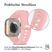 imoshion Silikonband für das Apple Watch Series 1-10 / SE / Ultra (2) - 42/44/45/46/49 mm - Rosa