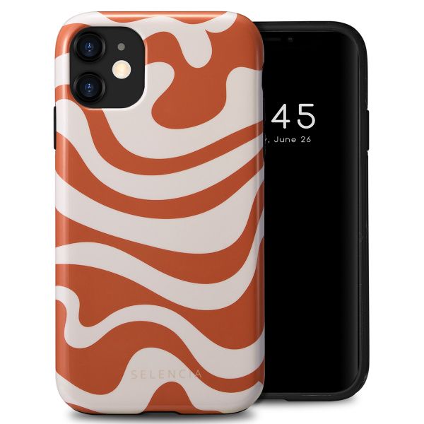 Selencia Vivid Back Cover Apple iPhone 11 - Dream Swirl Orange
