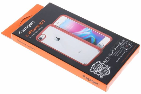 Spigen Rotes Ultra Hybrid Case für das iPhone SE (2022 / 2020) / 8 / 7