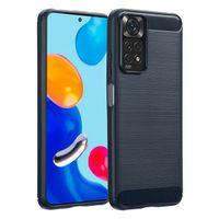 imoshion Brushed Back Cover Xiaomi Redmi Note 11 (4G) / Note 11S (4G) - Dunkelblau