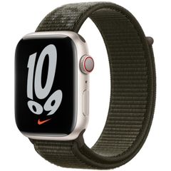 Apple Nike Sport Loop Armband für das  Apple Watch Series 1 t/m 9 / SE (38/40/41 mm) | Series 10 / 11 (42 mm) - Cargo Khaki