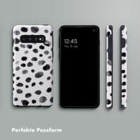 Selencia Vivid Tough Back Cover für das Samsung Galaxy S10 - Trendy Leopard