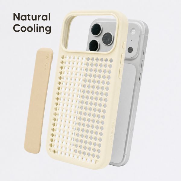 Callbuddy Hülle mit Strap Apple iPhone 17 Pro Max - Sand Glow