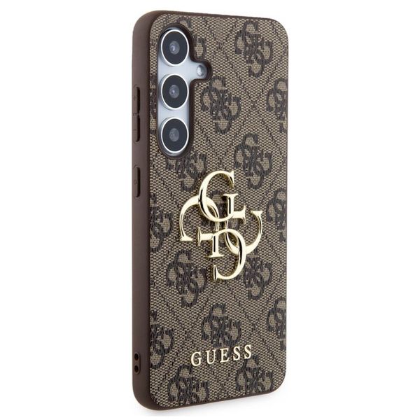 Guess 4G Metal Logo Back Cover Samsung Galaxy S24 Plus - Braun