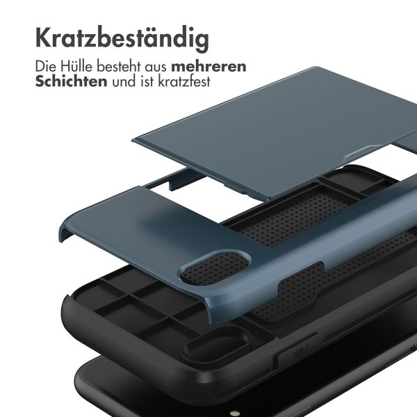 imoshion Backcover mit Kartenfach Apple iPhone Xr - Dunkelblau