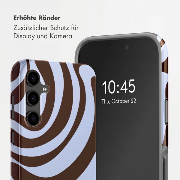 Selencia Vivid Back Cover Samsung Galaxy S24 FE - Dream Swirl Chocolate