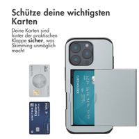 imoshion Backcover mit Kartenfach Apple iPhone 16 Pro - Grau